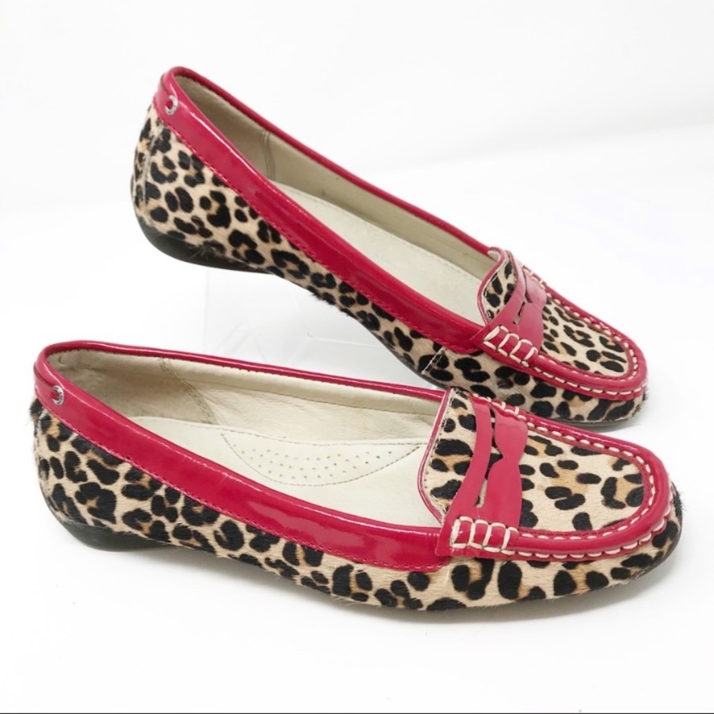 Sperry Animal Print Loafer, EUC, sz 8